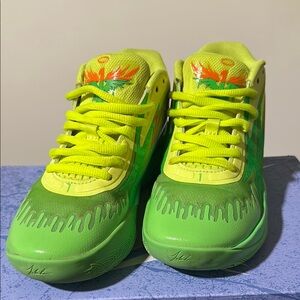 Kids Green and Yellow Sneakers